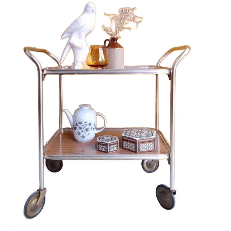 Vintage Barcart, Serveerwagen, Trolley, Dranken Tafeltje image 2