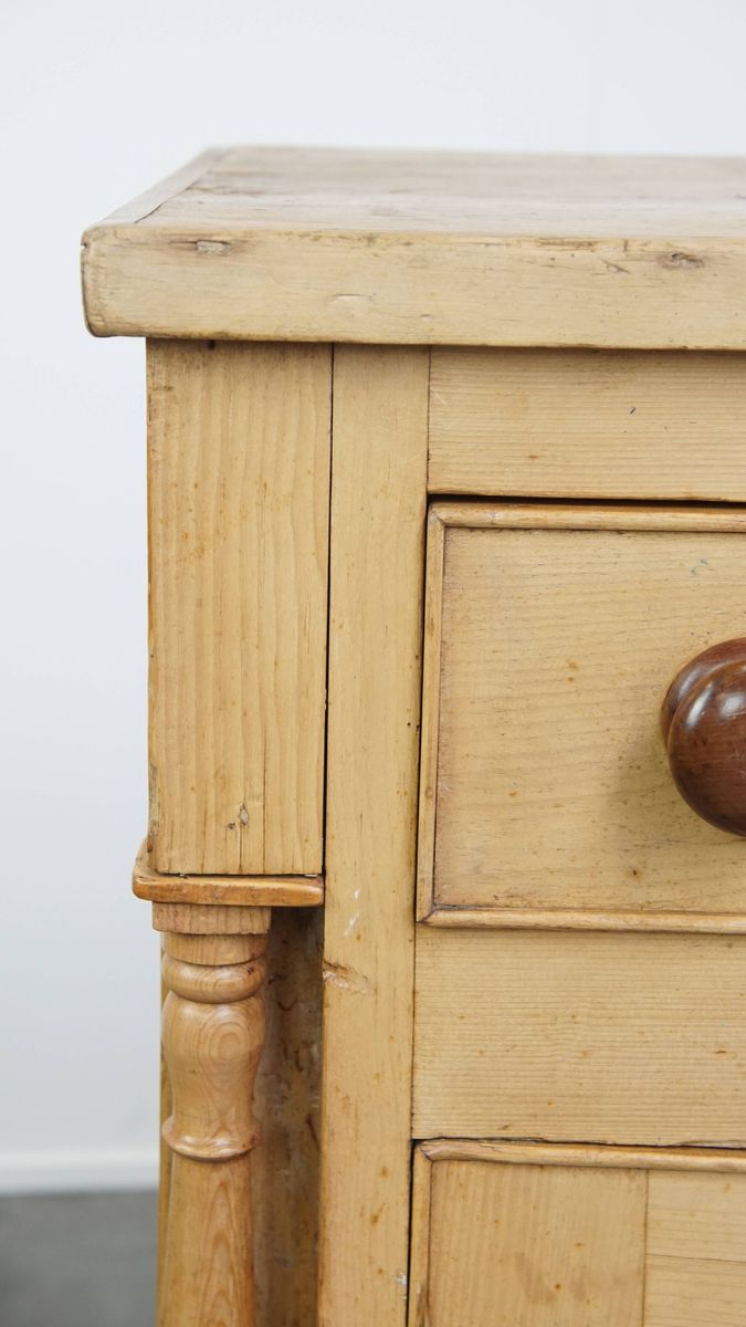 Geweldig Antiek Engels Dressoir/ Side Table/ Balie/ Kookeiland Uit Begin 19e Eeuw image 14