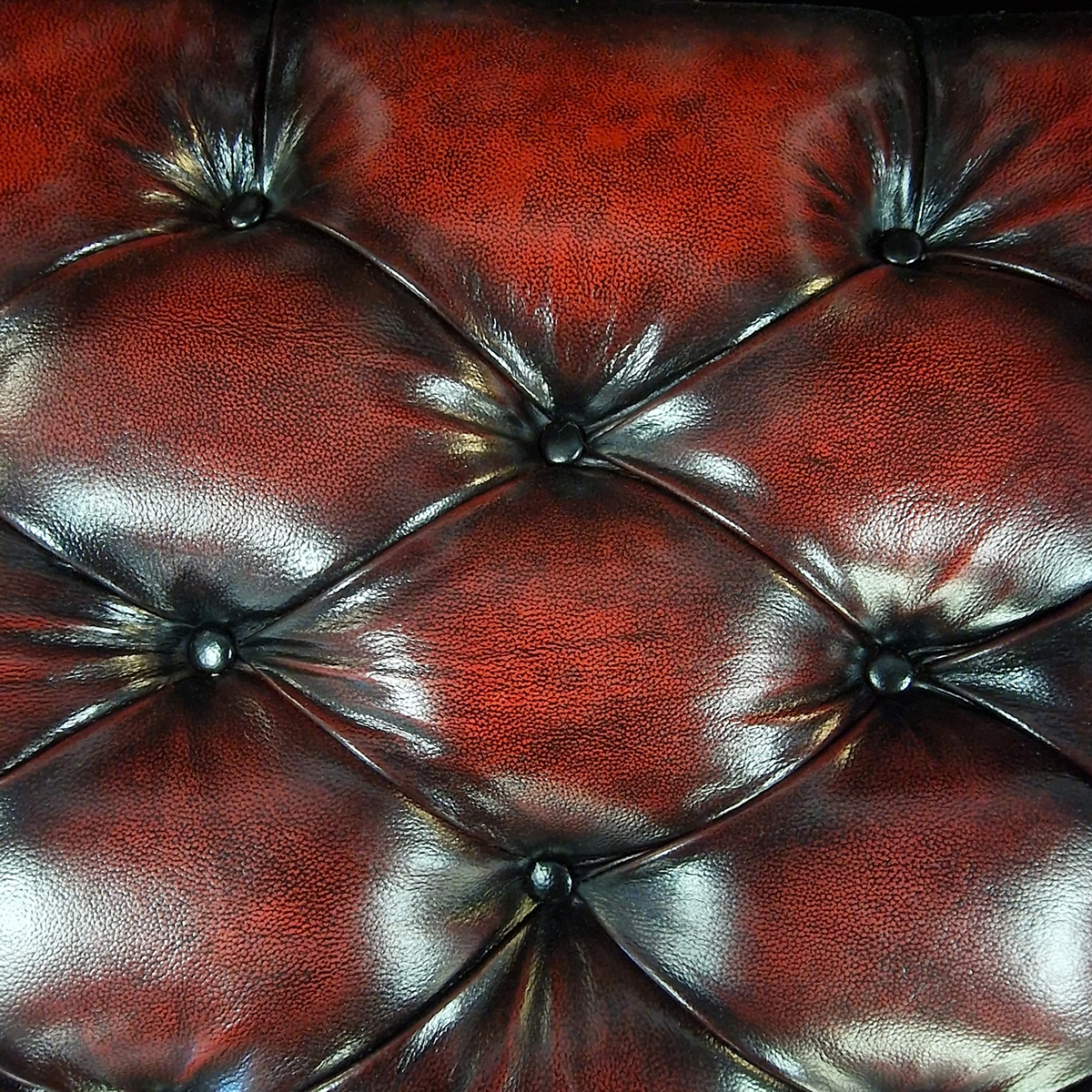 Chesterfield Daybed - Antiek Rood. Speciale Nagels image 8
