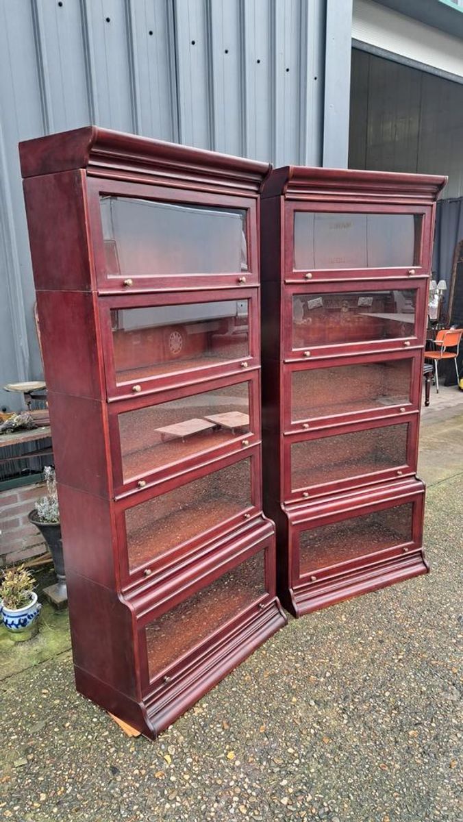 Klassieke Mahoniehouten Globe Wernicke Stijl Boekenkast , Af image 4
