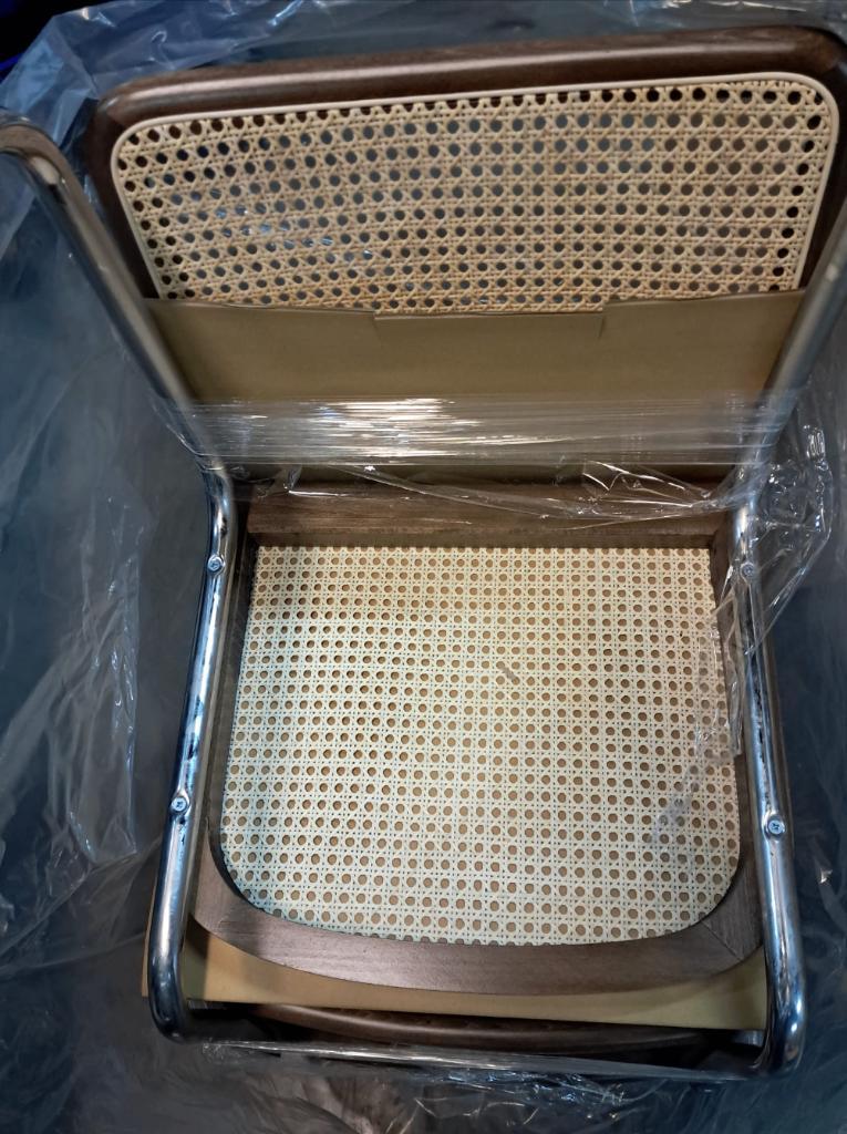 fonQ | Wave Eetkamerstoel Walnoot/chrome Set 2 image 4