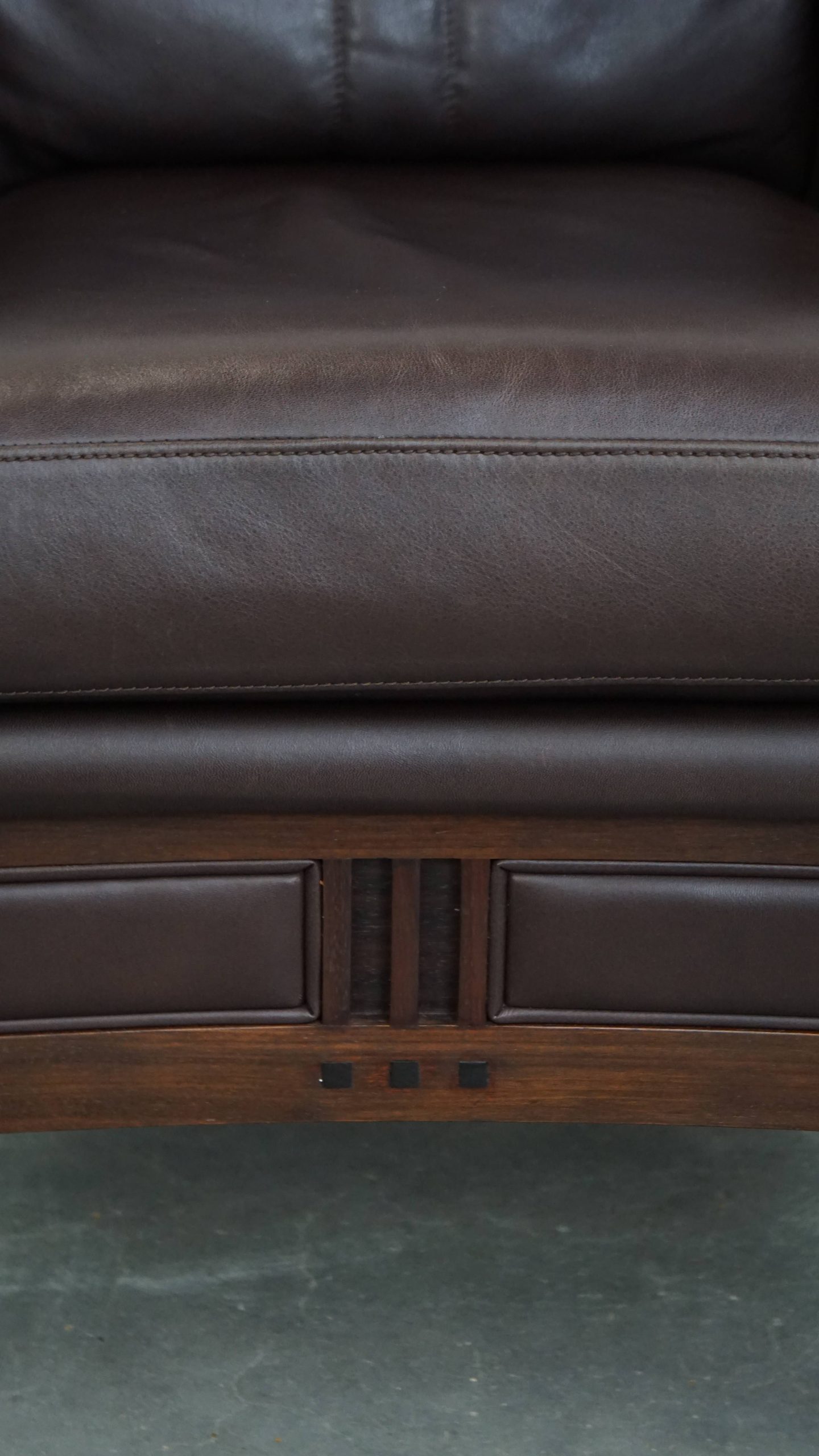 Luxe Art Deco Schuitema Design Fauteuil Met Donkerbruin Leer Uit De Decoforma Serie image 15