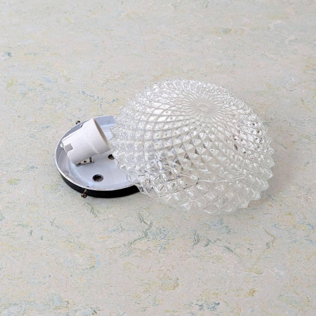 Plafondlamp Jaren 60 – Ruit/waaier - (kh33) image 3