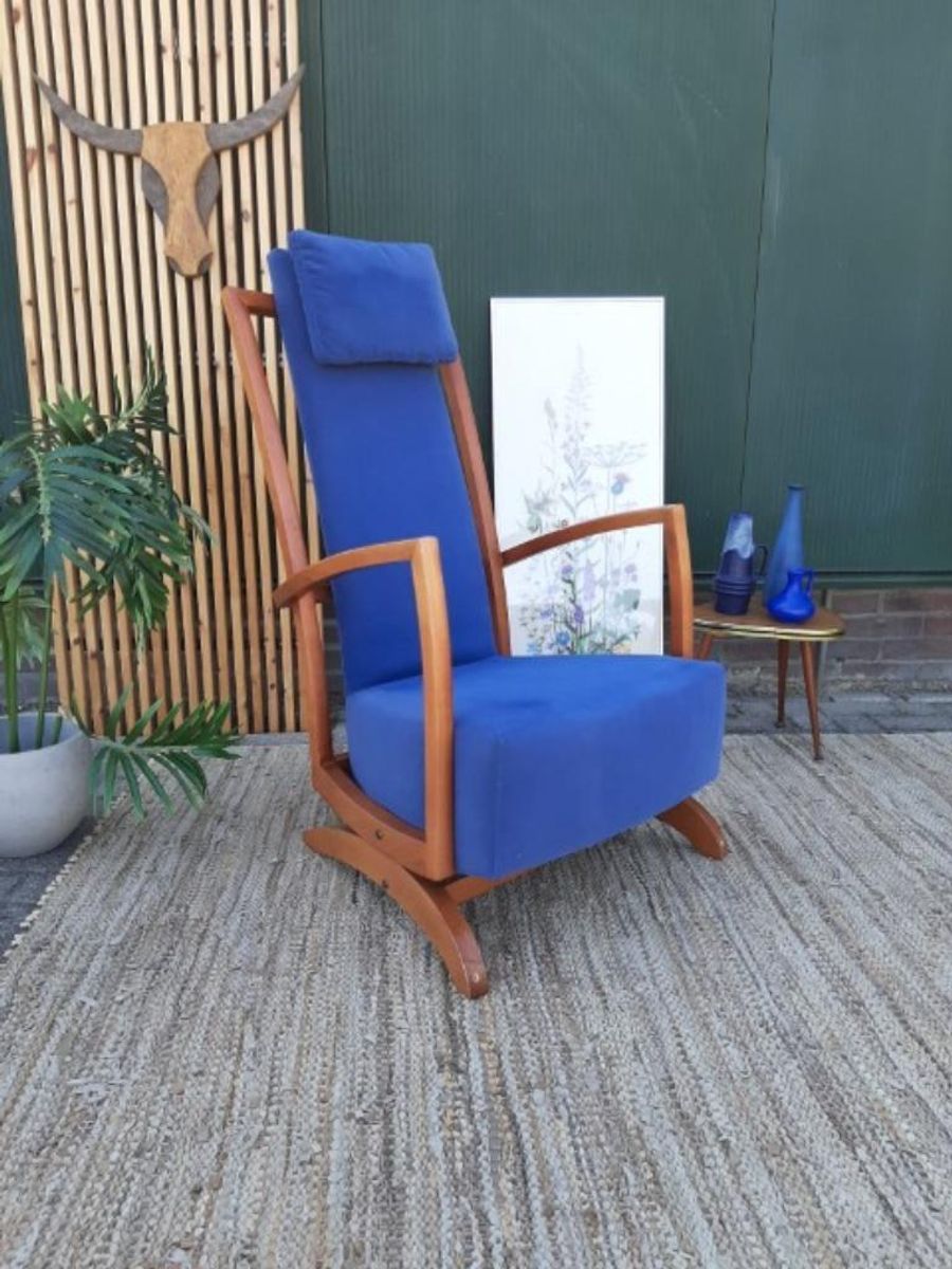 Design Schommelstoel | Jaren 80 90 | Art Deco Stijl Fauteuil image 13