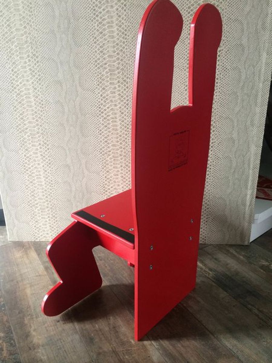 Keith Haring Kinderstoel / Decoratief Object Rood (nieuw!) image 10