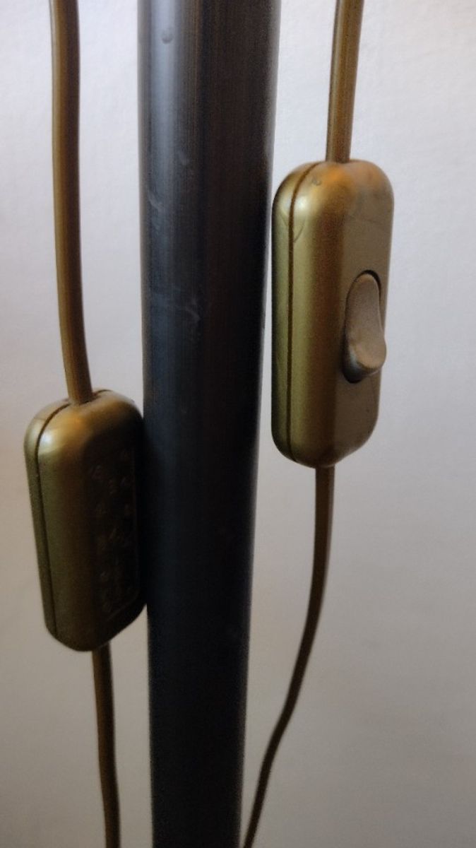 Vloerlamp Met Gemarmerde Glazen Kappen image 15