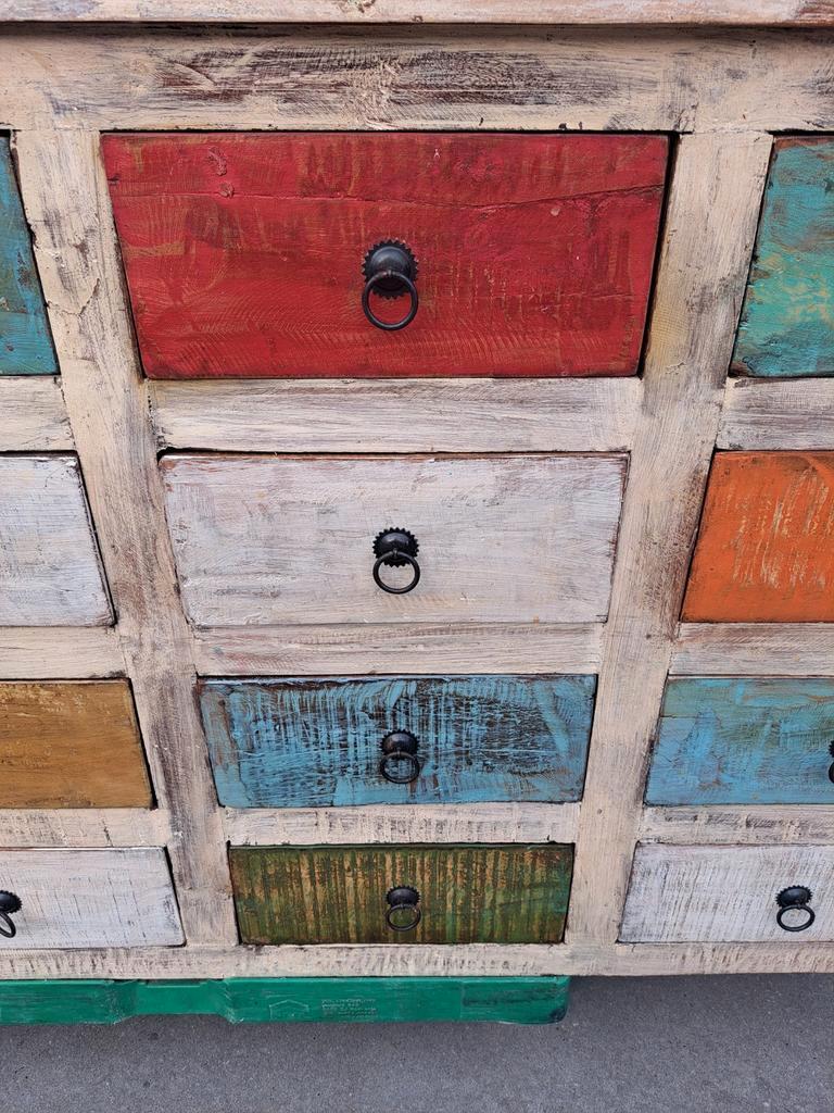 Hardhouten Ladekast Uit India 16 Lades image 6