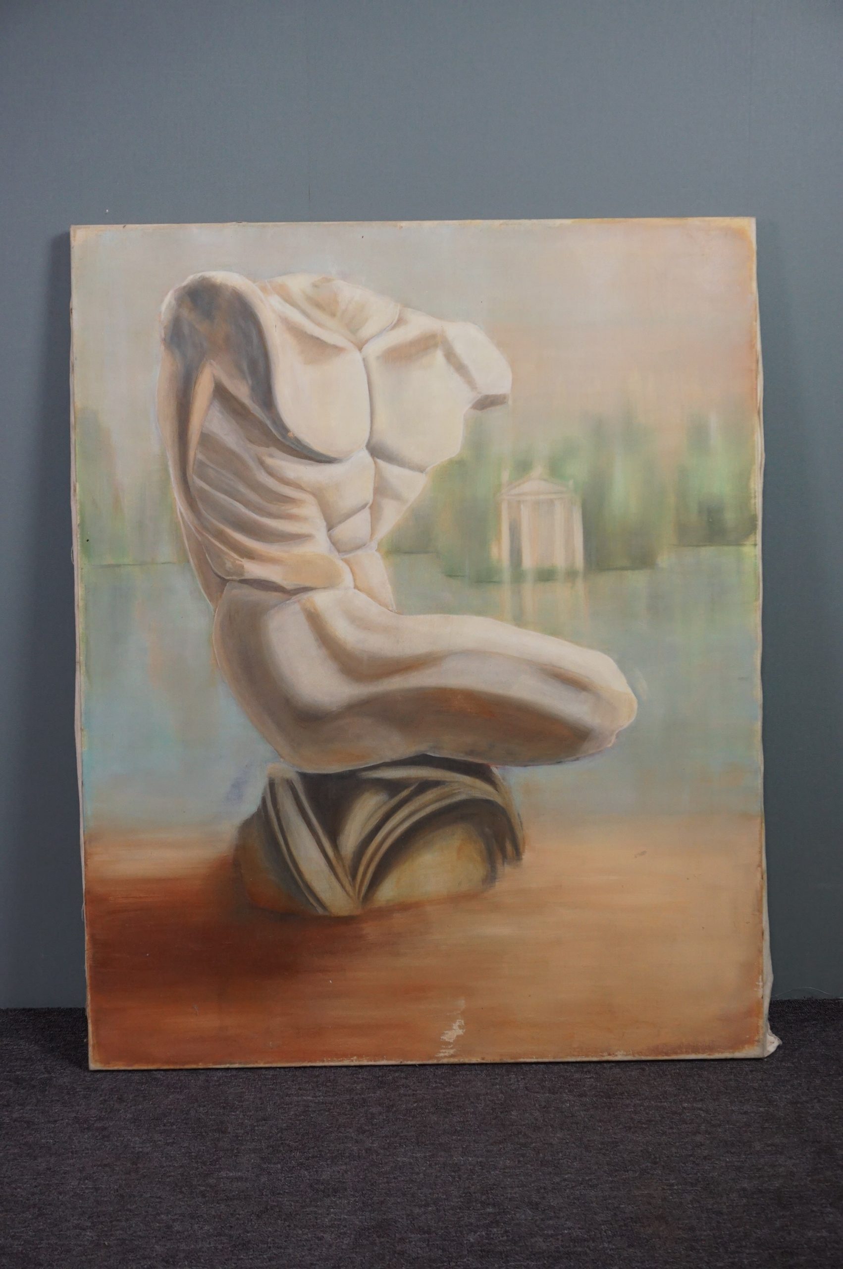 Set Grote Schilderijen, Torso Op Doek, Griekse Voorstelling image 4