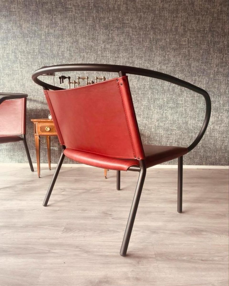 2x Danish Design- Afteroom Lounge Chair, Cognac Leather, Menu image 18