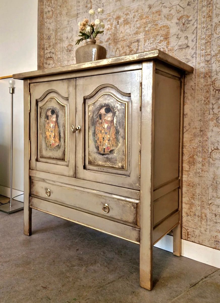 Vintage Look Kast/ Kledingkast Wandkast/ image 3