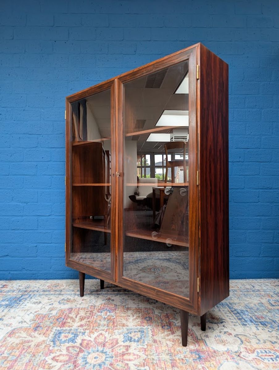 Vintage Palissander Vitrinekast, Jaren 60 image 4
