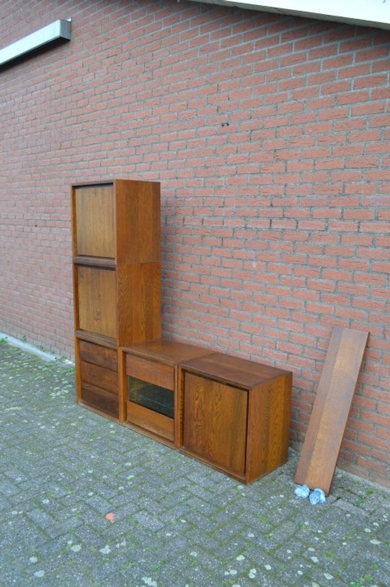 Blokkenkast Eiken Met 1 Muur Schap image 5