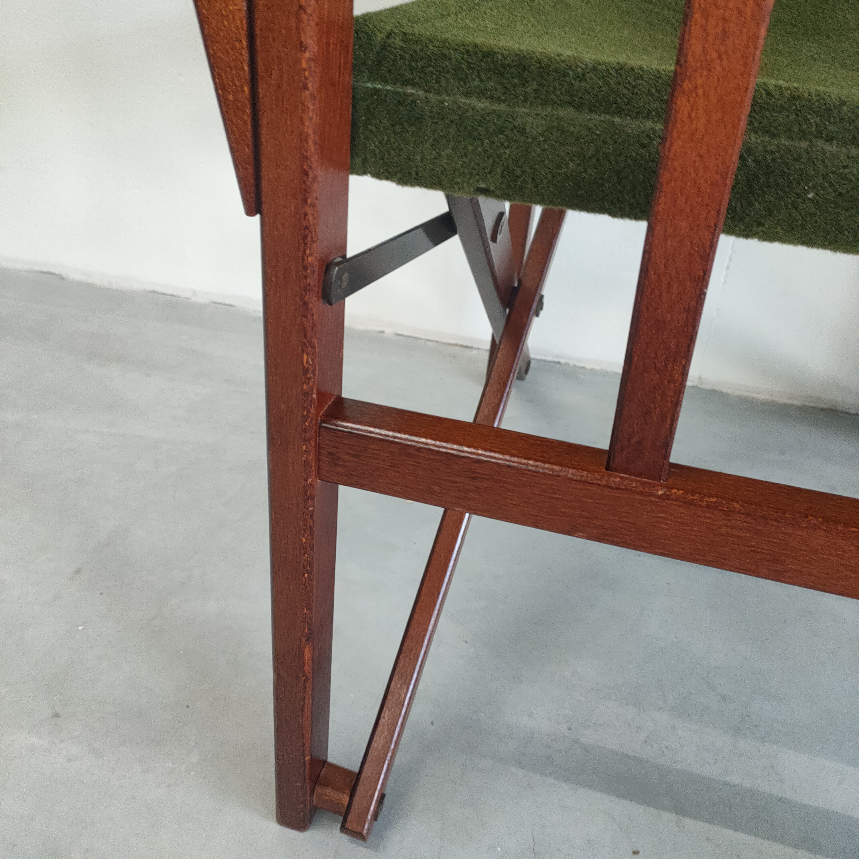 Unieke En Zeldzame Jaren 50 Green Brothers 'foldable' Regisseursstoelen Bridge Tafelset image 27