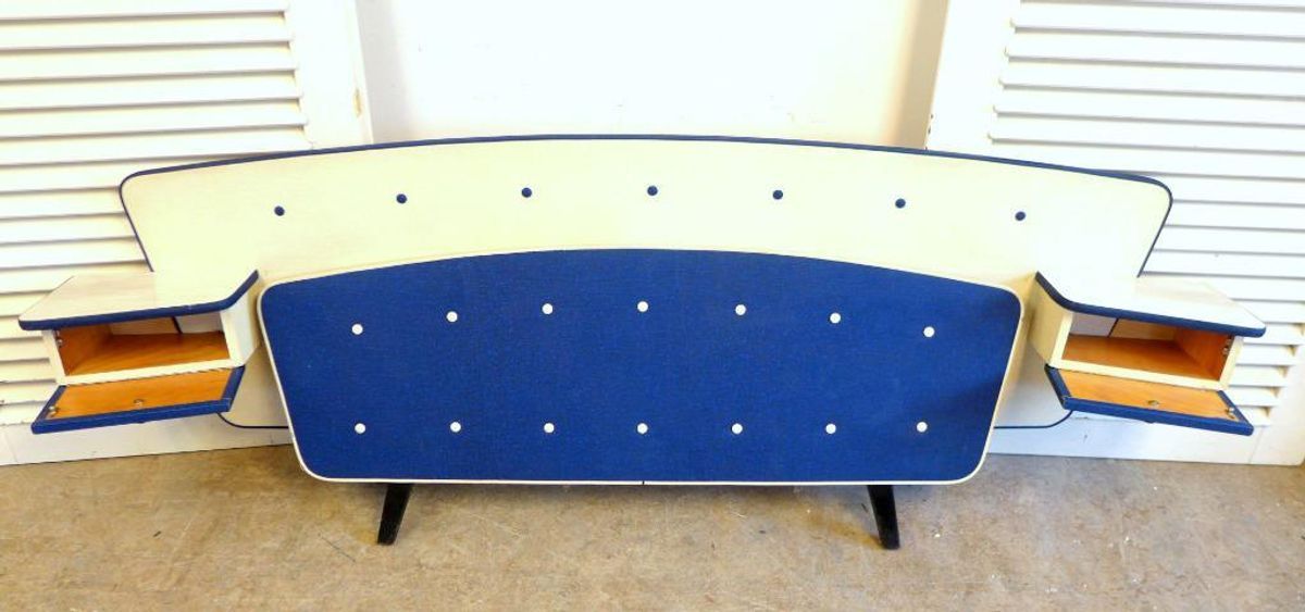 Mooie Retro Vintage Slaapkamer Set : Bed Stoelen Tafel image 5