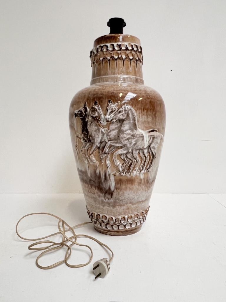 West Germany Vloerlamp Met Paarden, 1960’S image 2