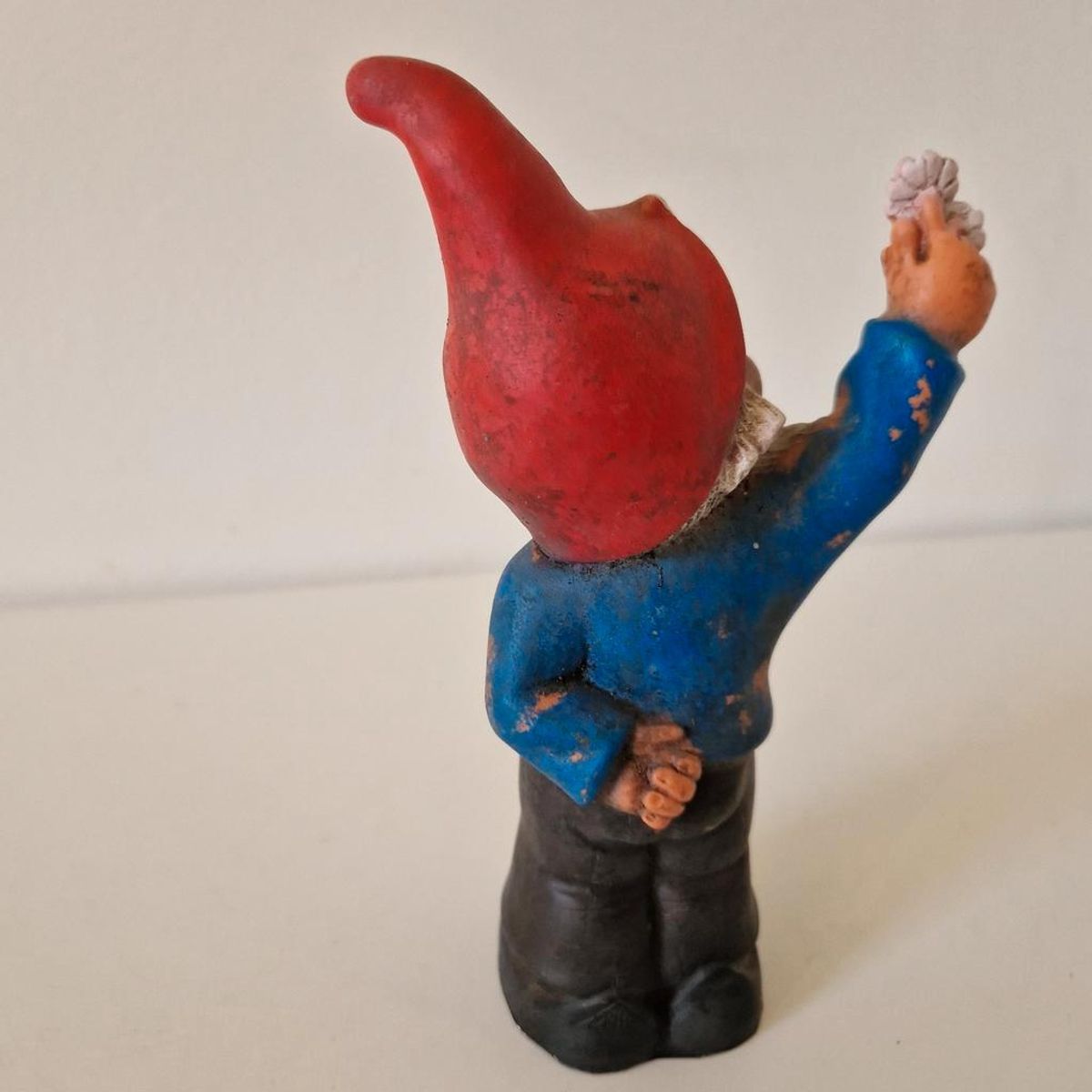 Vintage Tuinkabouter Kabouter Beeldje Rubber Beeld image 8