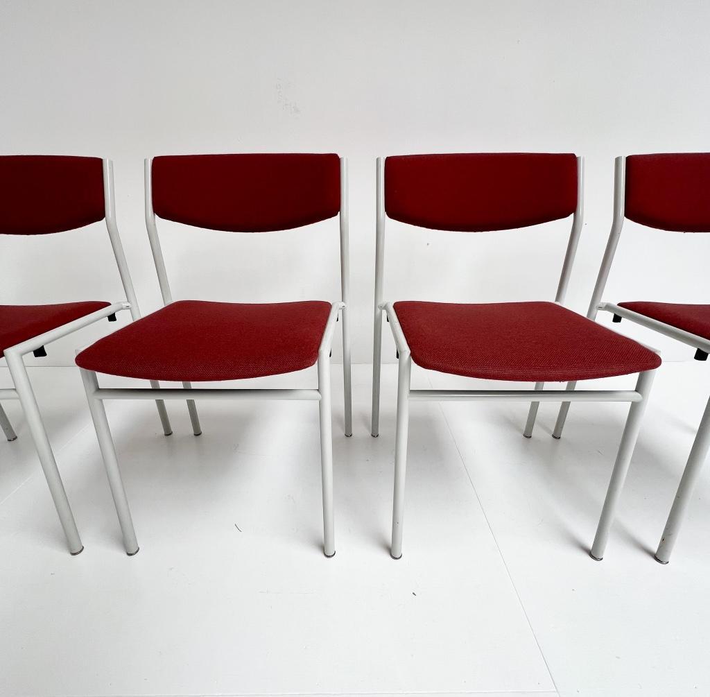Set Van 4 Stapelbare Stoelen Van Gijs van der Sluis, 1970's image 2