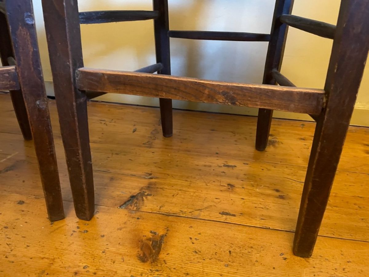 2 X Directoire Stoelen Frans Antiek image 13