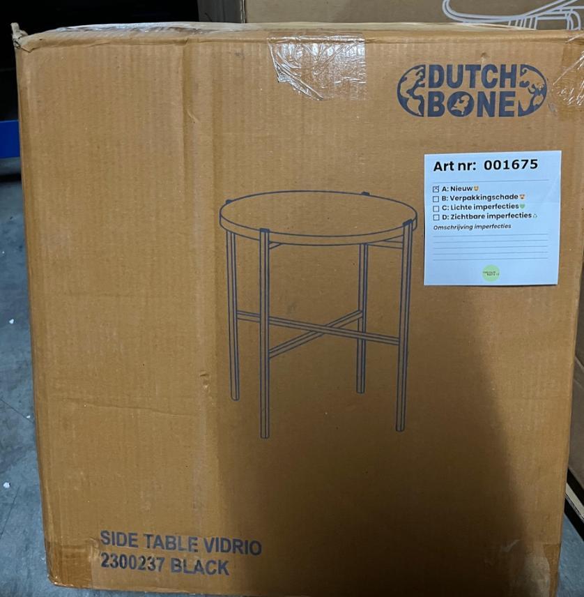 DUTCHBONE | Vidrio Bijzettafel Zwart image 5