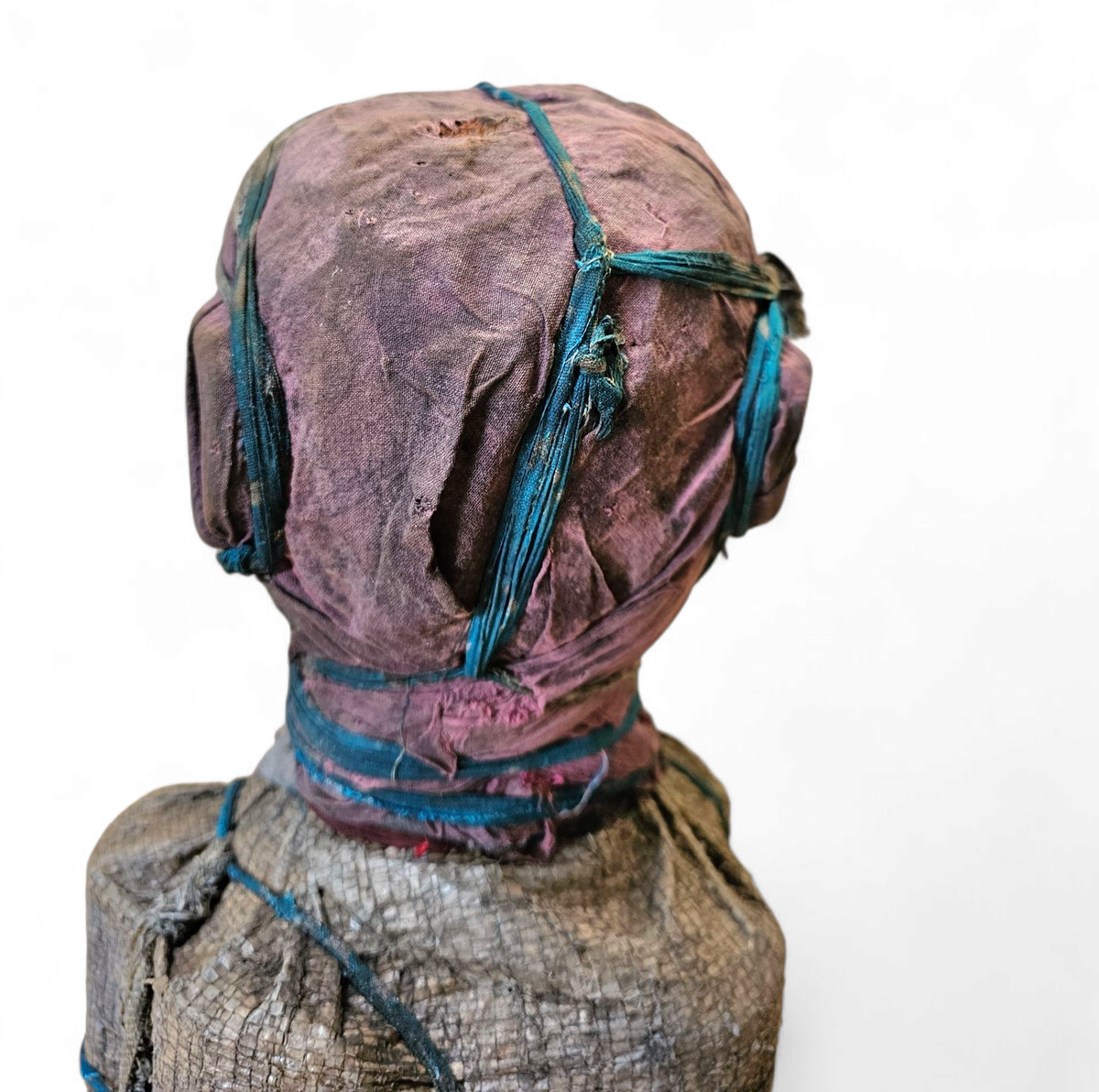 African Sculpture / Multi Material Figure / Height 65 Cm / 1970s image 9