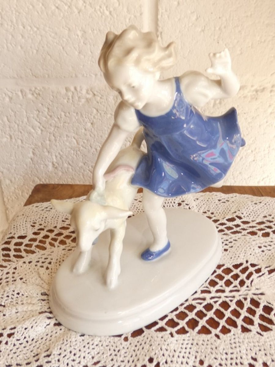 Metzler Ortloff "meisje Loopt Met Lammetje". image 7