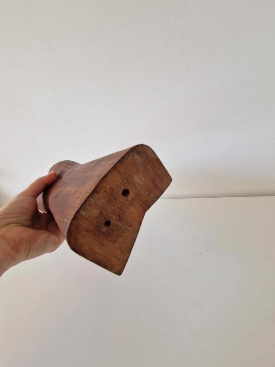 Vintage Teakhouten Beeld Mid Century Houtsnijwerk image 6