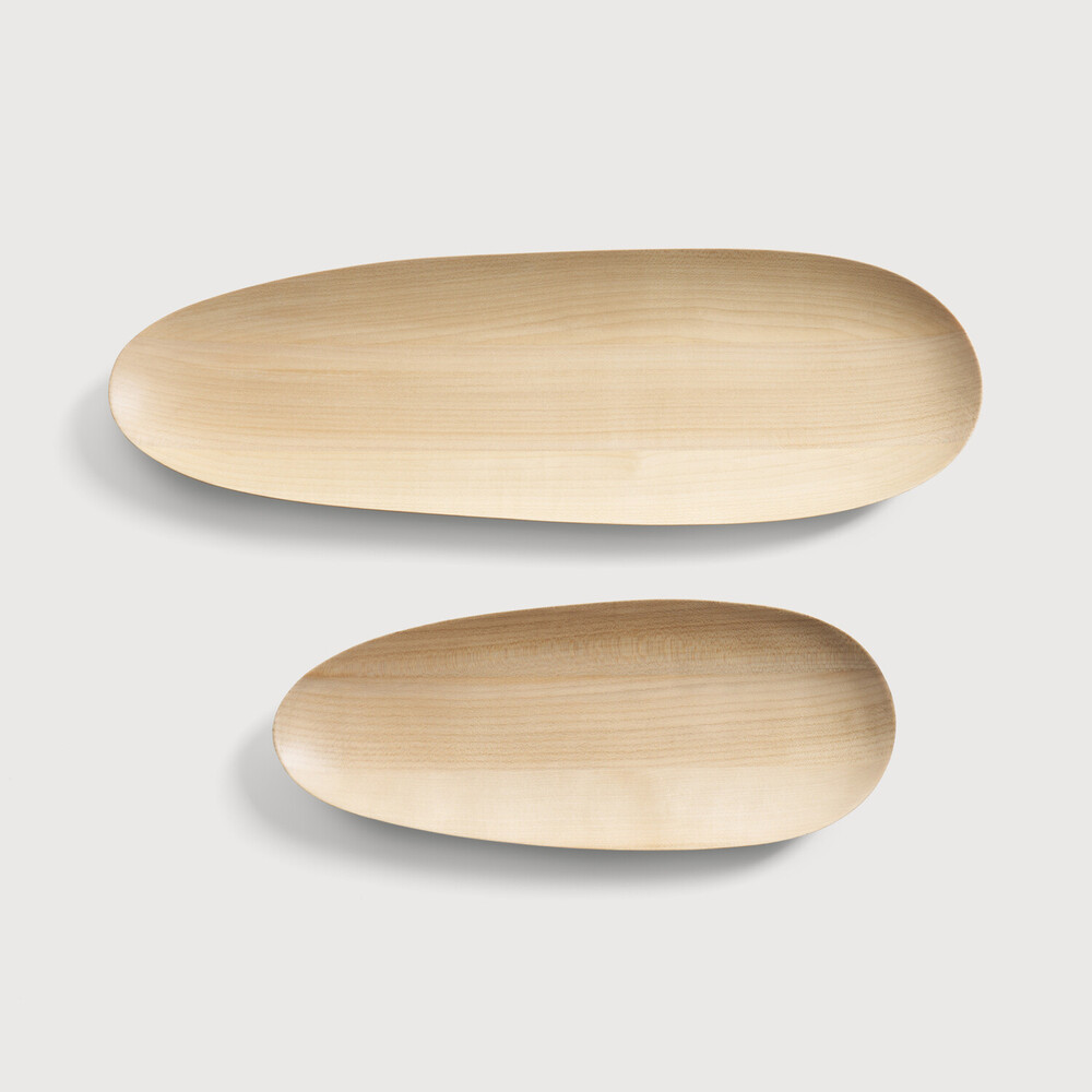 Ethnicraft Thin Oval Boards Set Sycamore image 3