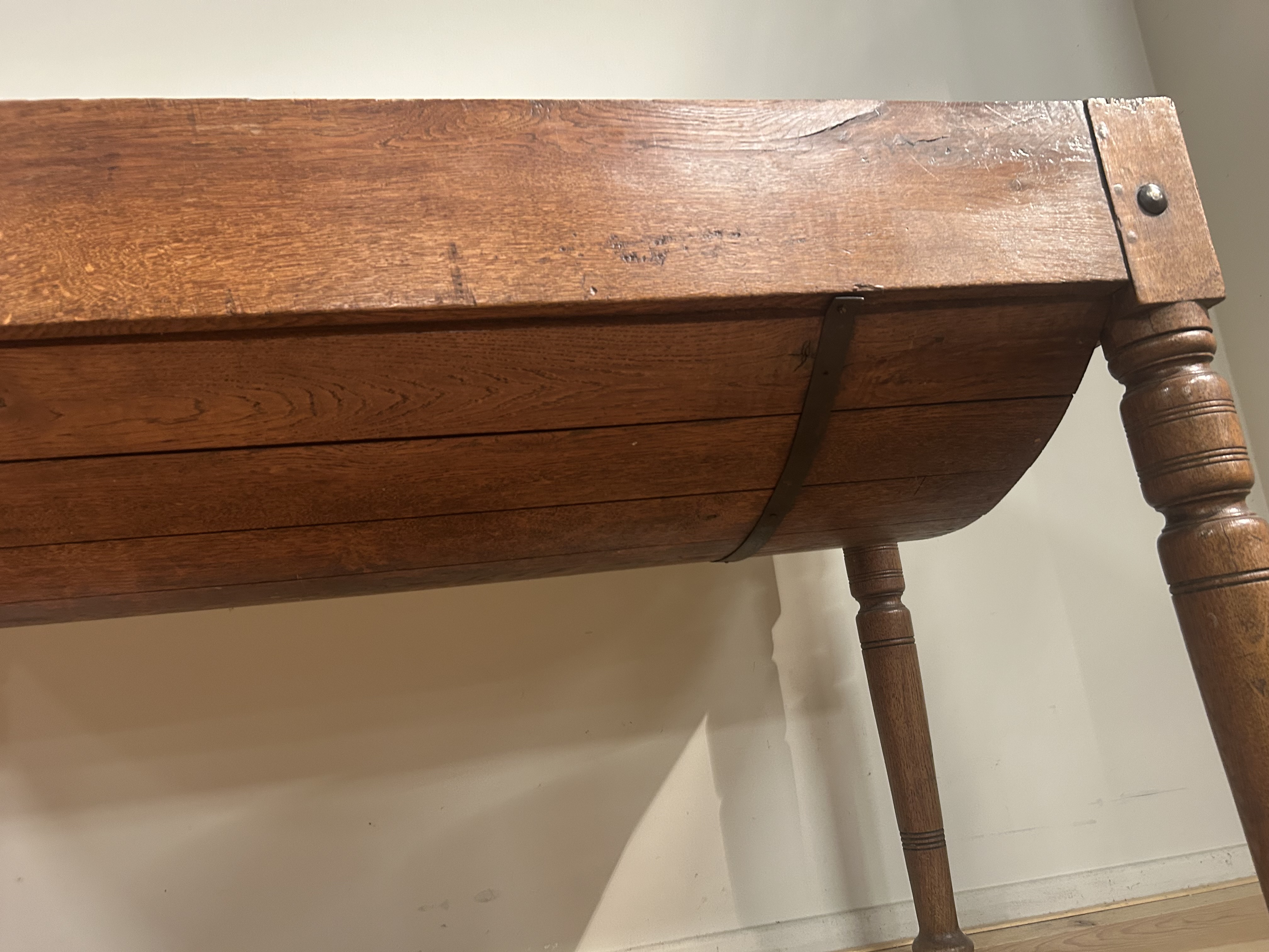 Antieke Petrin Tafel In Eikenhout Circa 1850 image 15
