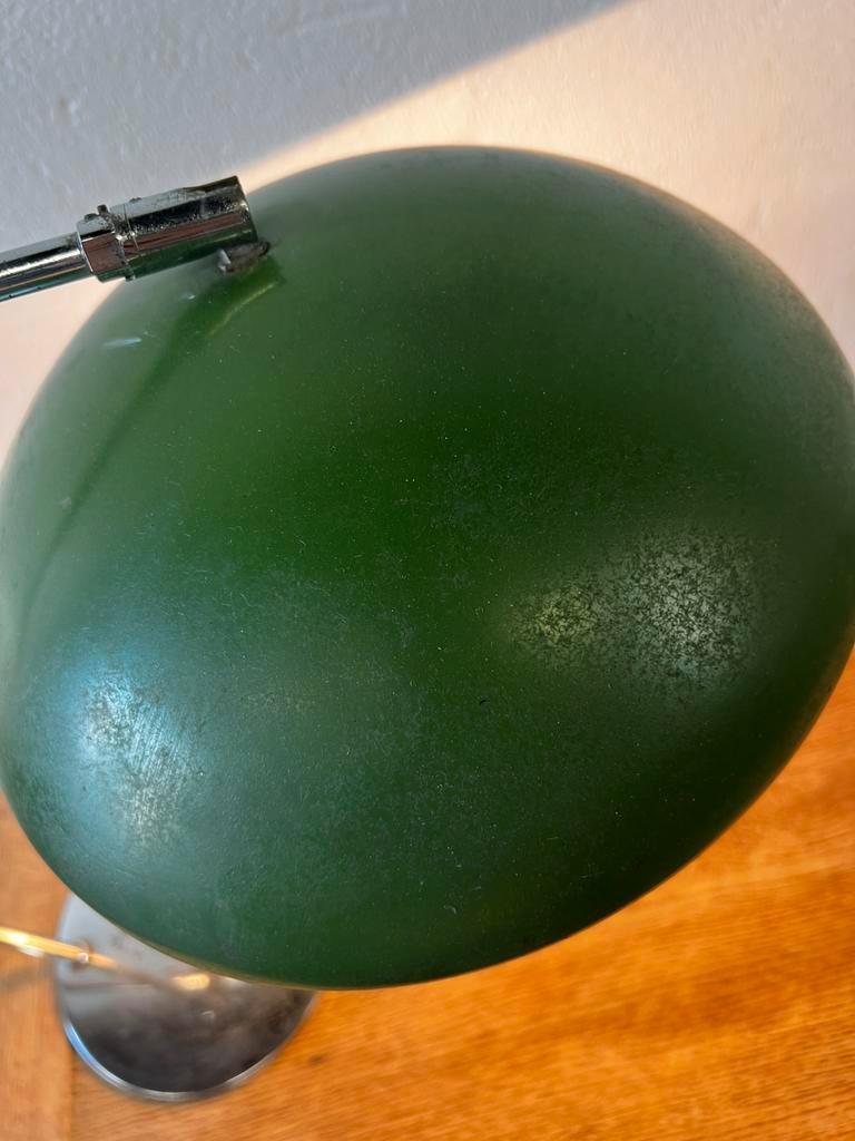 Vintage Industriële Groene Tafellamp / Desk Lamp image 5