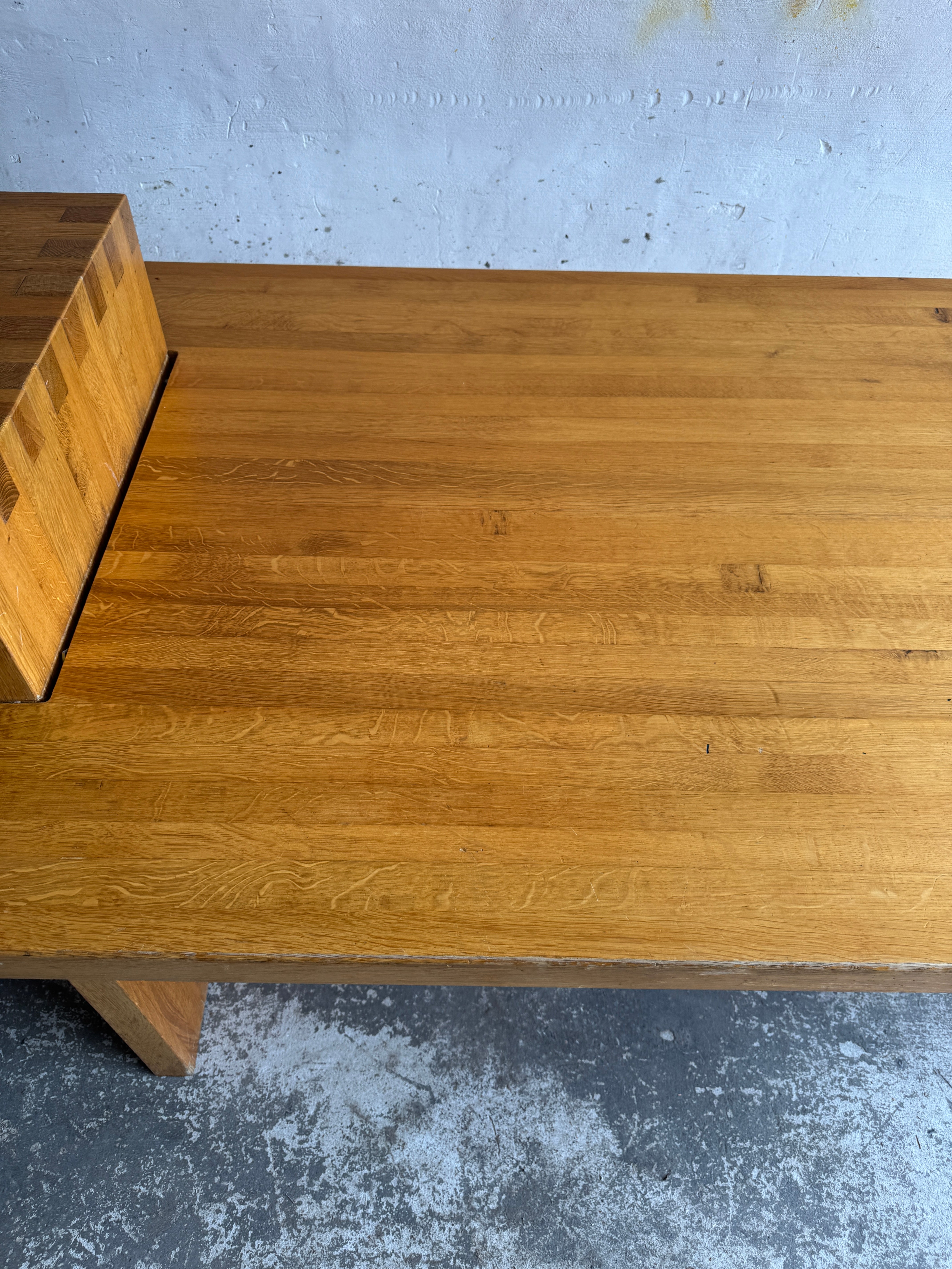 Geometric Brutalist Dining Table, 1980s image 5