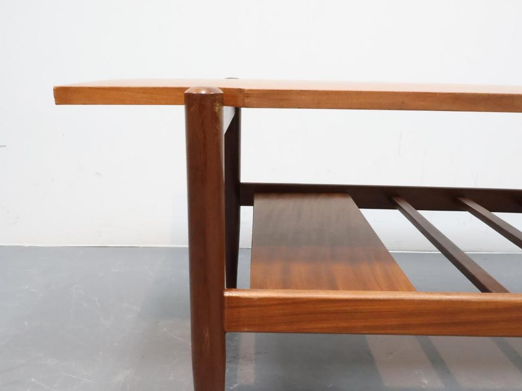 Vintage Salontafel Omkeerbaar Blad Teak image 7