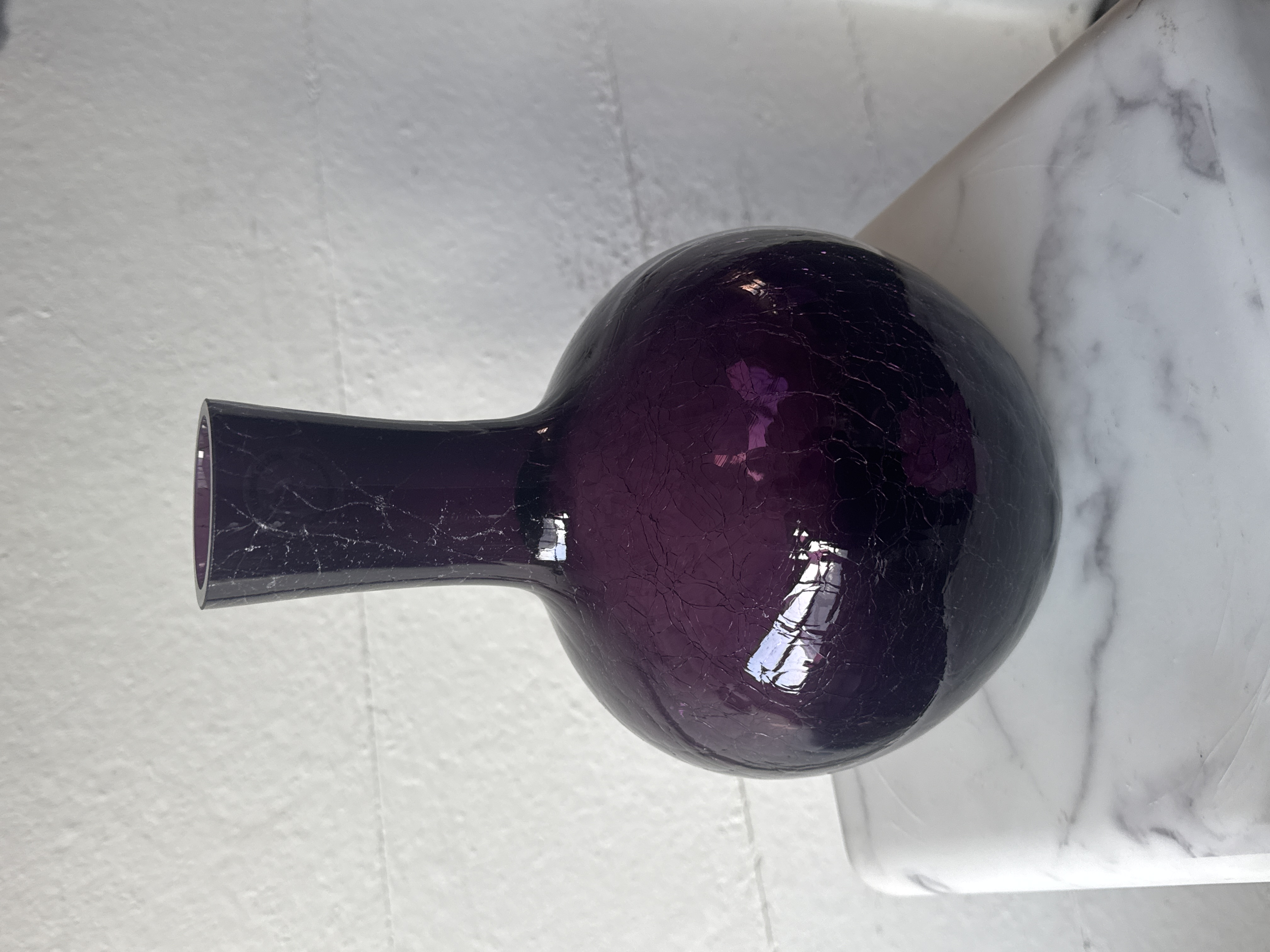 Polspotten | Gecraqueleerde Glazen Bolvaas S image 12