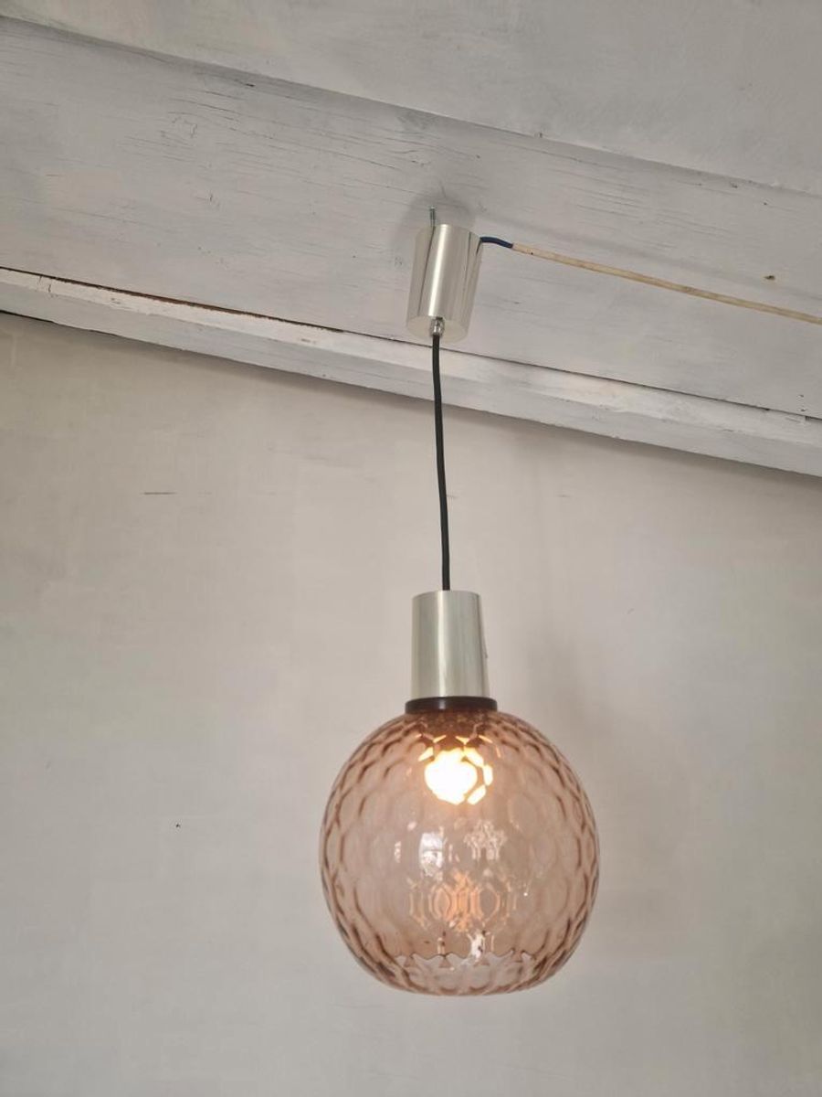 Vintage Glazen Hanglamp Design image 2