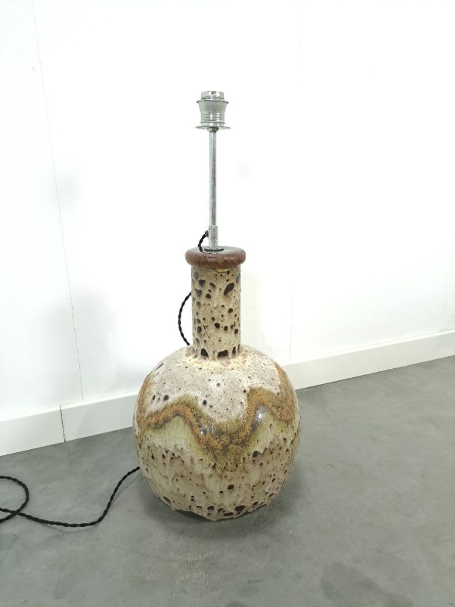 Oude Aardewerk Lampenvoet, Vloerlamp image 4