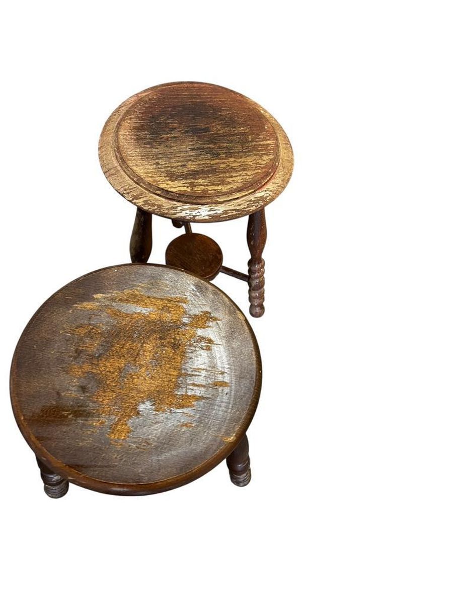 Vintage Ronde 'twisted' Bijzettafel / Plantentafel image 6