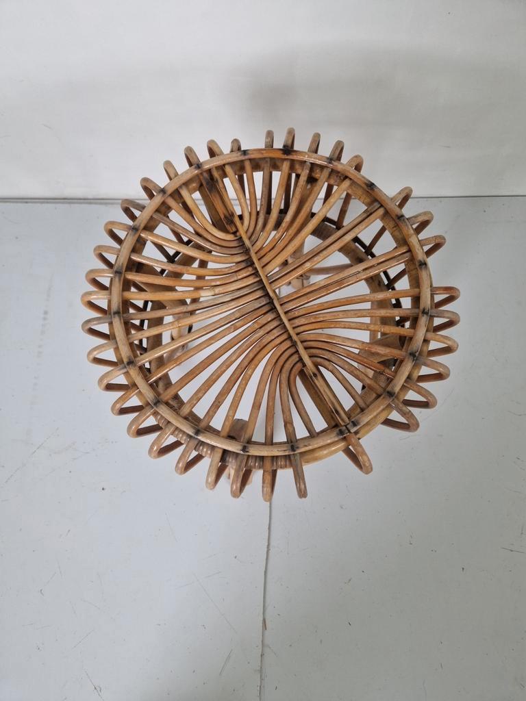 Vintage Franco Albini Rotan Bamboe Krukje Design. image 3