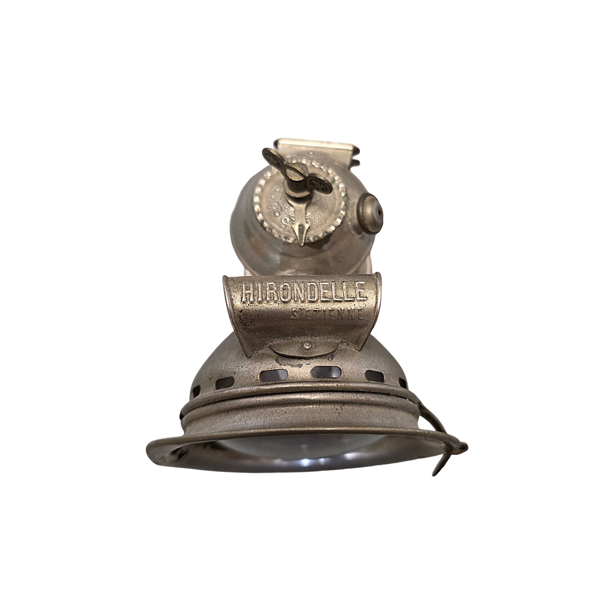 Antiek Franse Carbid Fietslamp Van Hirondelle, Circa 1920 image 5