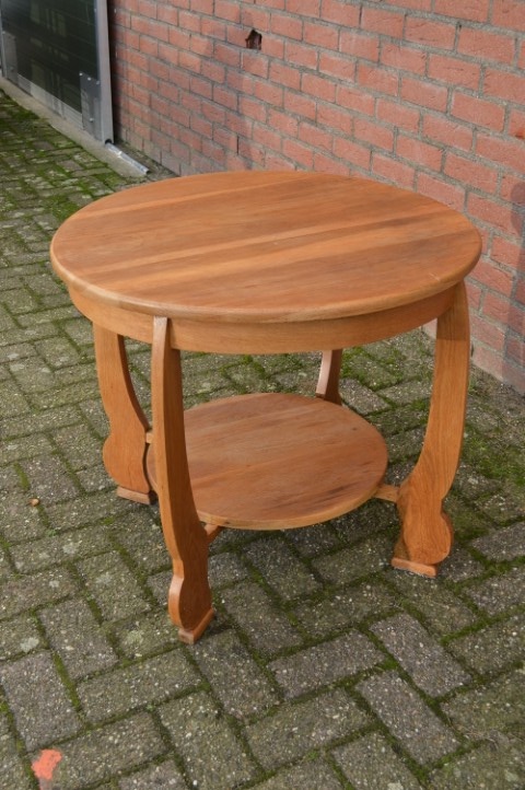 Ronde Salontafel In Een Blanke Kleur image 6