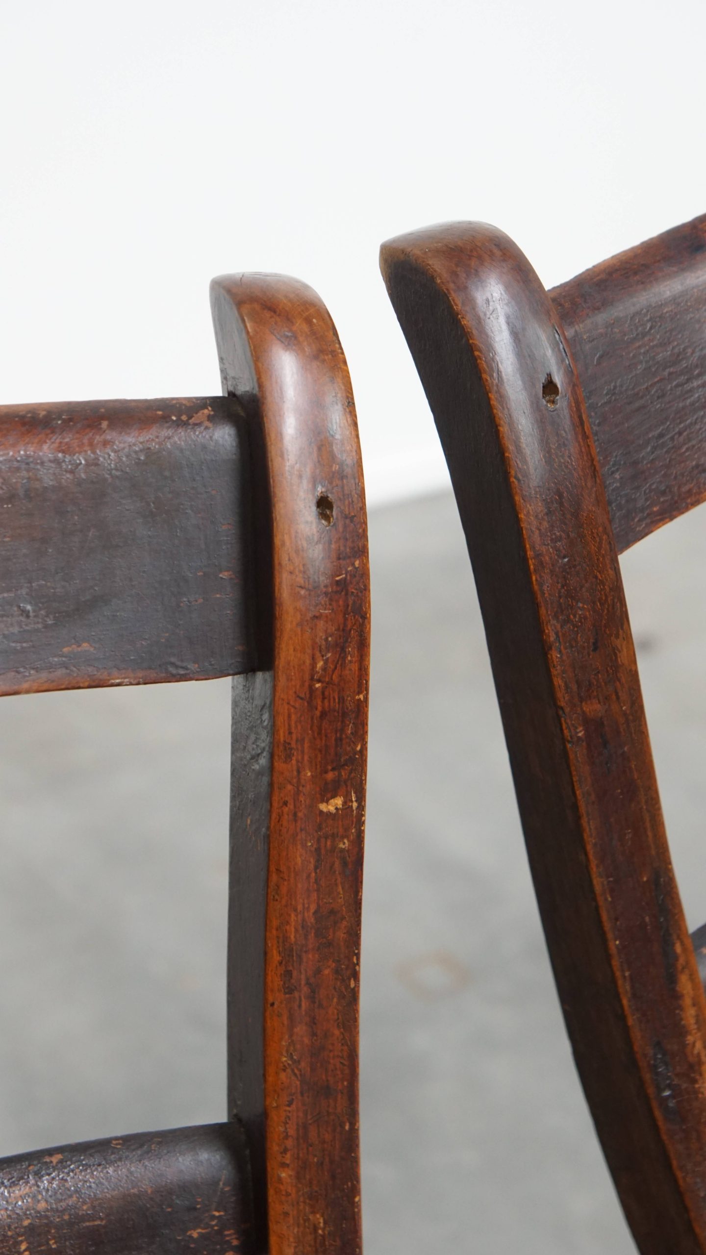 Tijdloze Elegante Set Van 10 Antieke Engelse Oxford Eetkamer/ Keuken Stoelen image 9