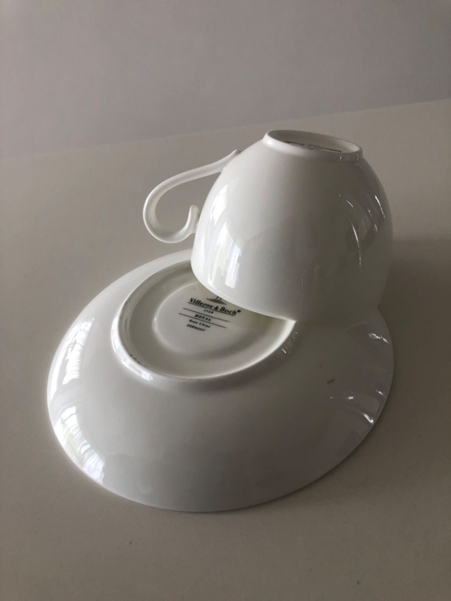 5 X Kop En Schotels Van Villeroy & Boch In Wit Nieuw image 2