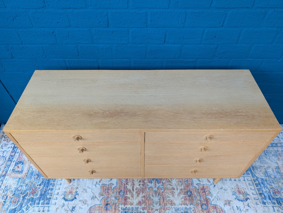 Vintage Dubbele Eiken Ladekast, <<<brand>>>, Deens Design Uit De Jaren 60 image 6