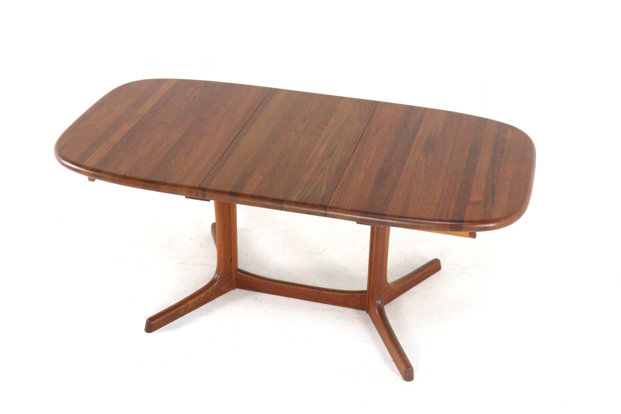 dyrlund Ovalen 1x Verlengbare Eettafel Massief Teak Vintage Deens image 13