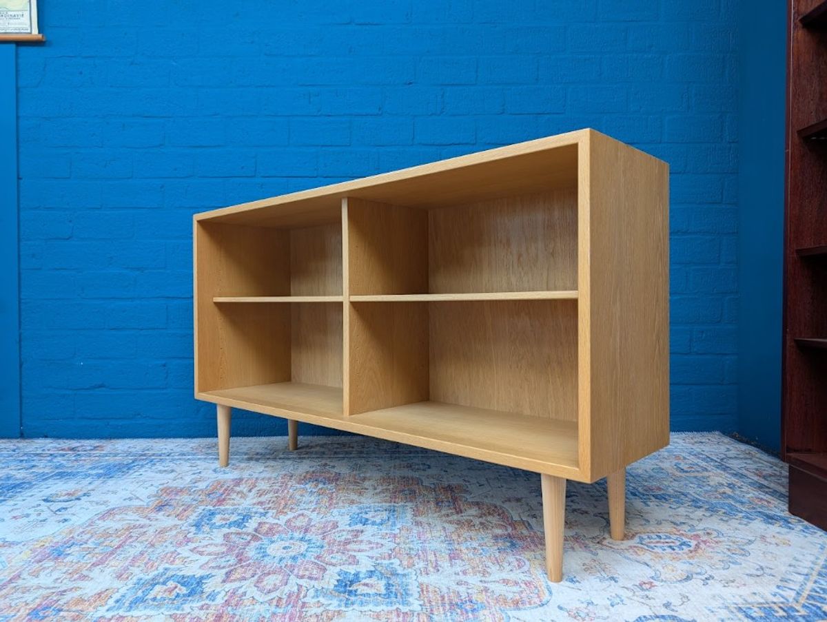 Midcentury Eiken Lage Boekenkast, Borge Mogensen image 6