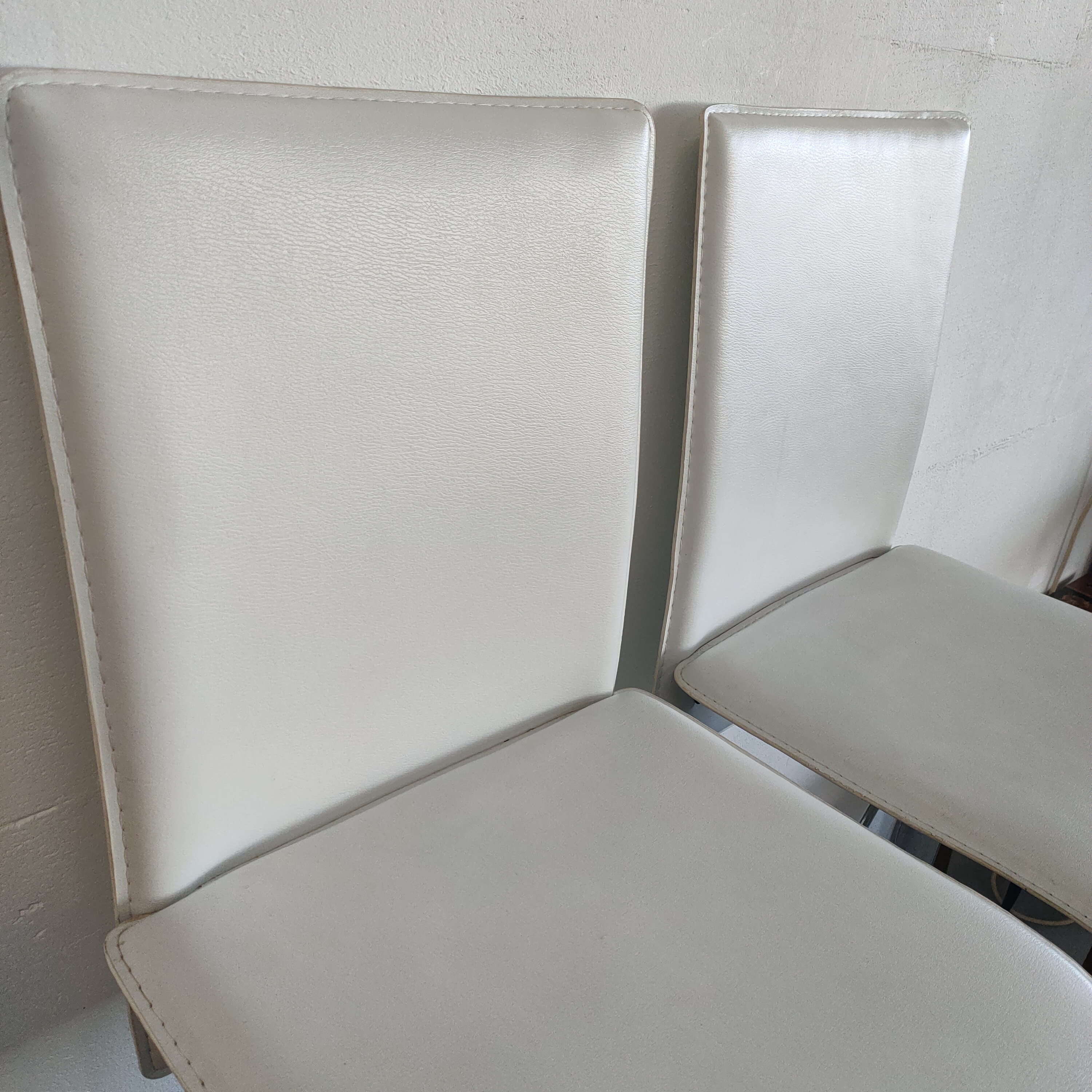 In Hoogte Verstelbare Chromen Barkrukken Met Rugleuning image 11