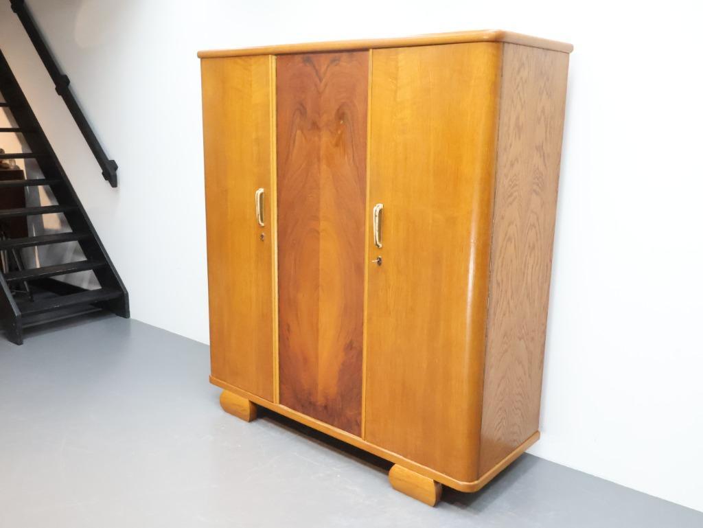 Vintage Kledingkast Jaren '50 Eiken image 7