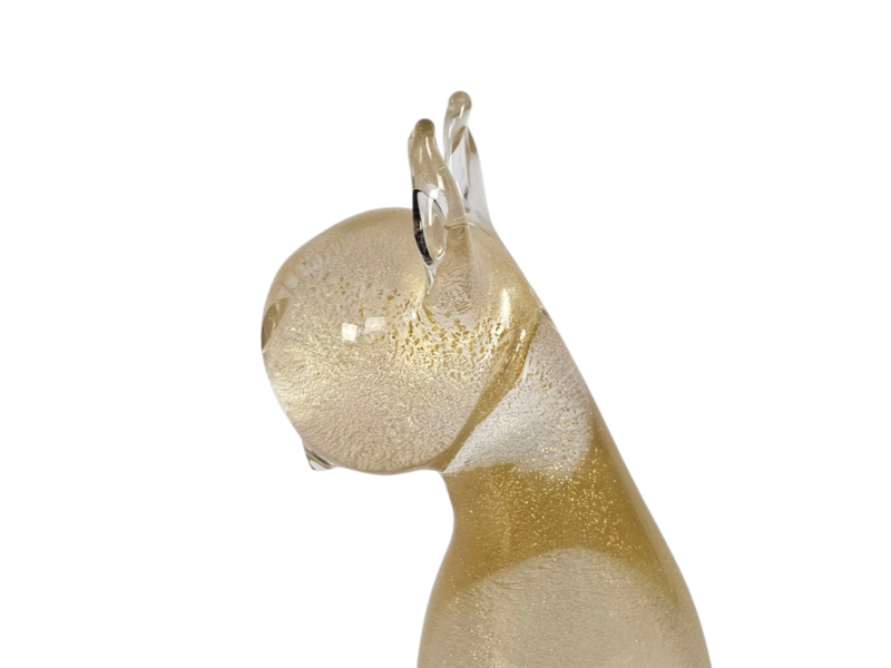 Archimede Seguso Murano - Bladgoud - Gesigneerd - Italie - 1960's image 5