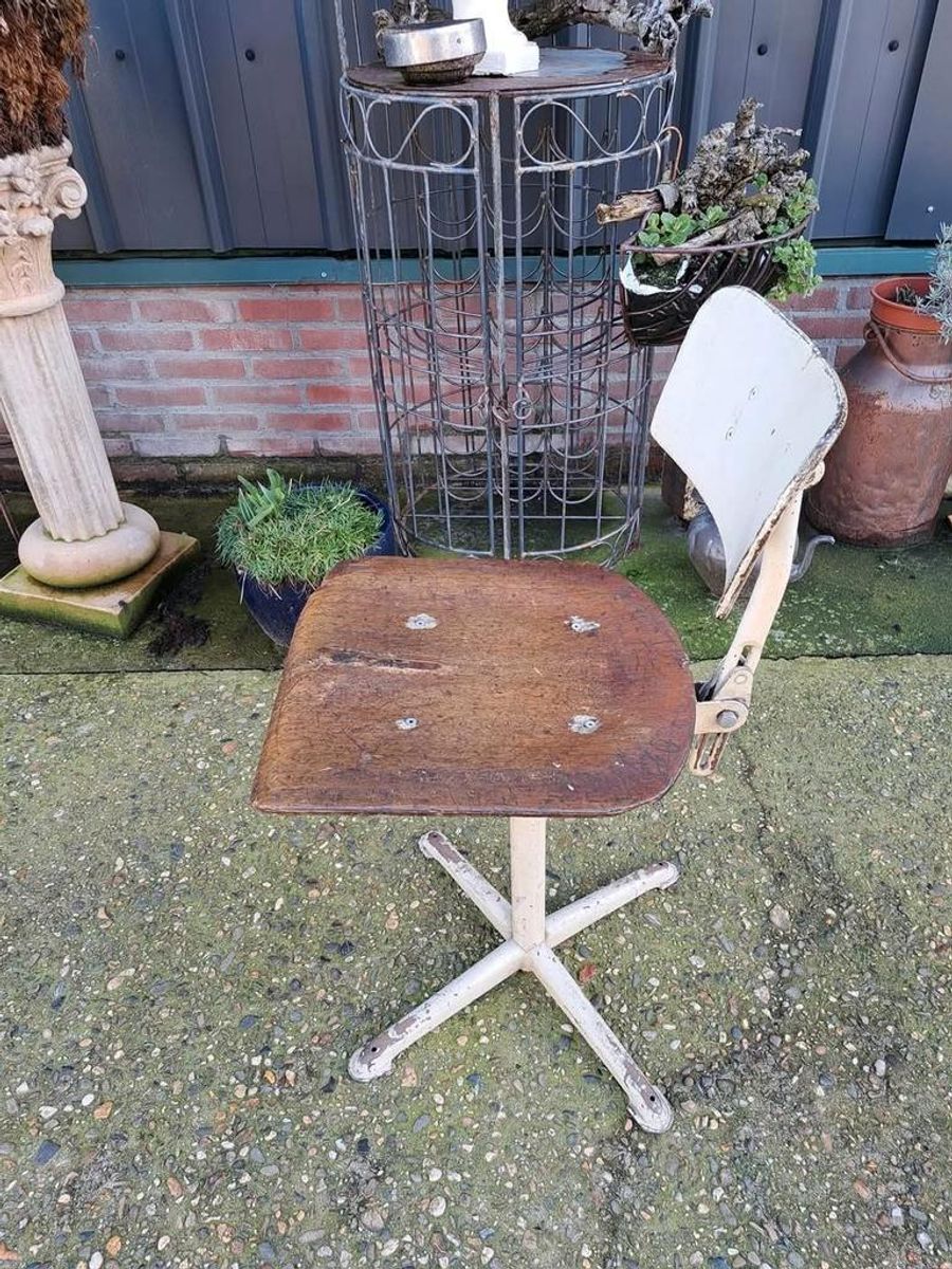 Vintage Schoolstoel, Bureaustoel image 2