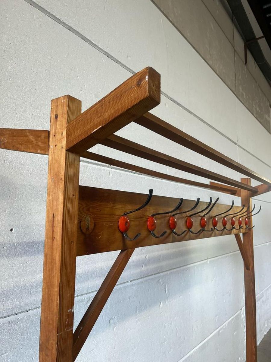 Vintage Xl Dubbelzijdige Staande Kapstok Met 20 Ophangpunten image 11