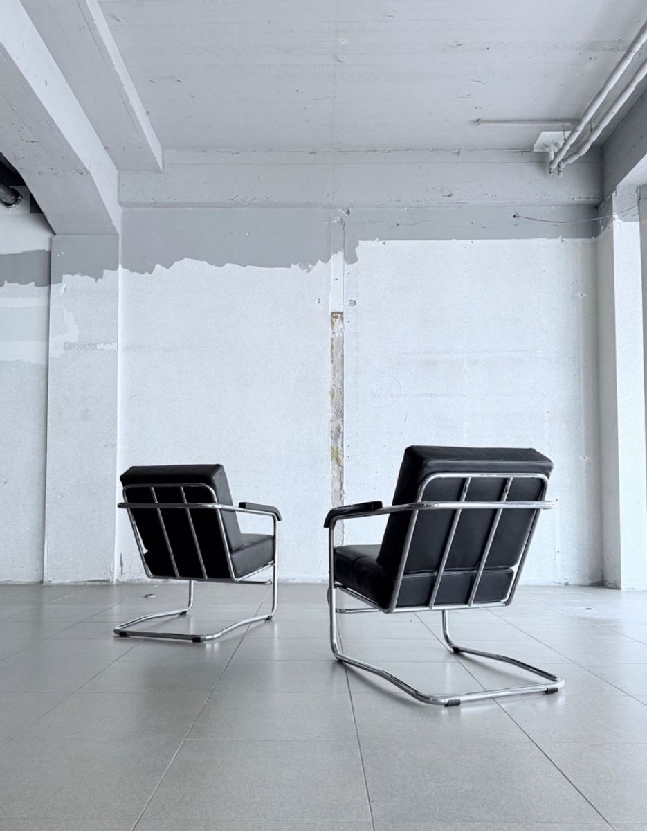 2x Vintage Lounge Chair By Enrico Prampolini For Cova Milano image 6