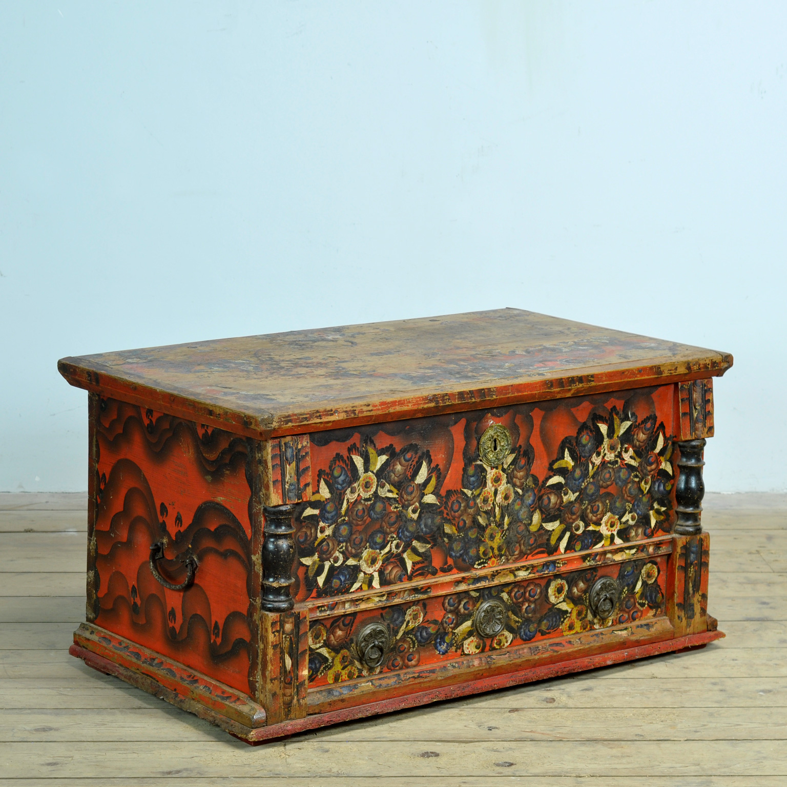 Folk Art Bruidskist, Circa 1850 image 4